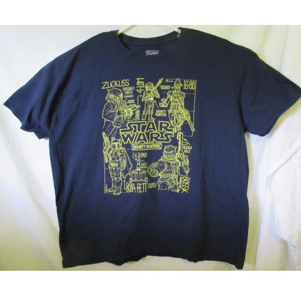 Star Wars Bounty Hunters T-shirt Funko Size Lg Smuggler’s Bounty - Picture 6 of 6